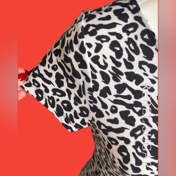 Rebel Sugar Girls Monochrome Animal Print Midi Dress - Picture 4 of 14